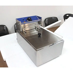 Counter Top 1 Tank 1 Basket 6L CE Approved Commercial Chicken Pressure Fryer and Deep Fryer Oil Filter Machine