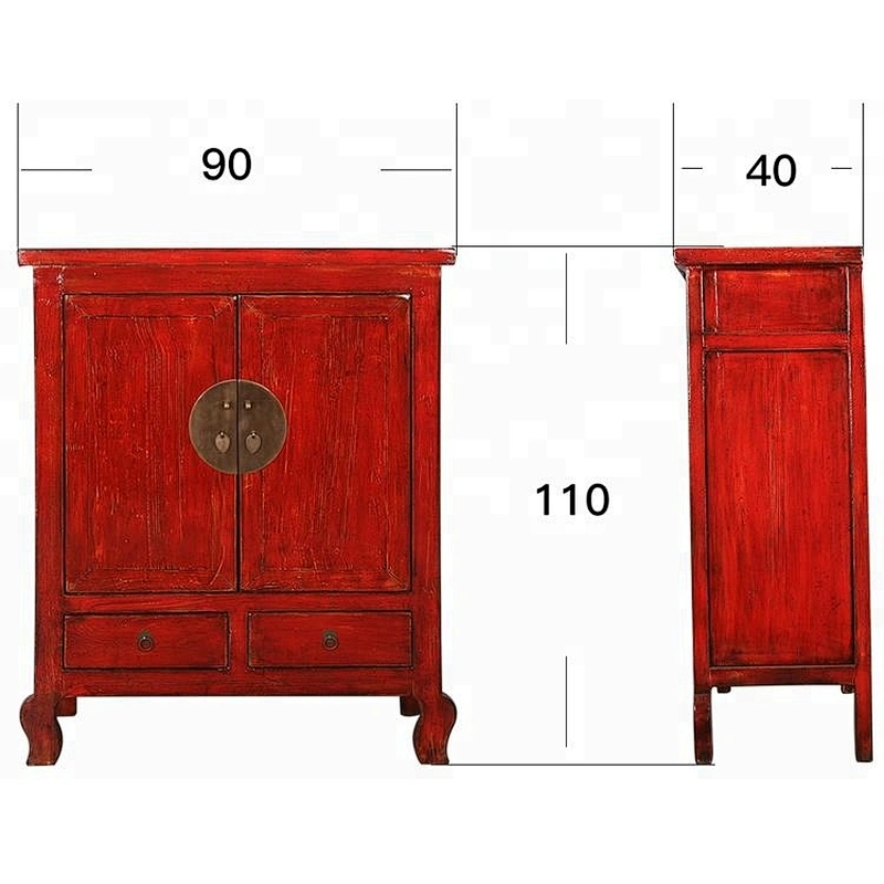 lacquer Oriental Style Chinese Antique buffet Furniture for stores use