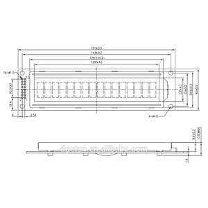 Big Character 1601 lcd display module