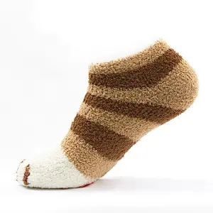 baby colorful double cuff pompoms thick cotton winter socks