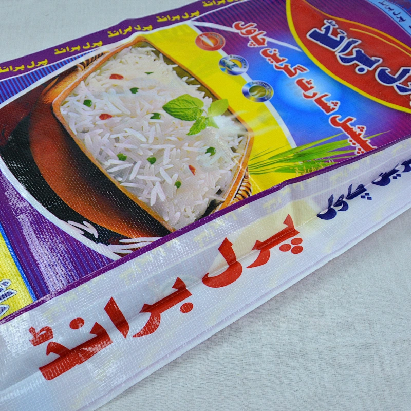 Purple pp woven rice packaging bag 10kg 25kg wholesale