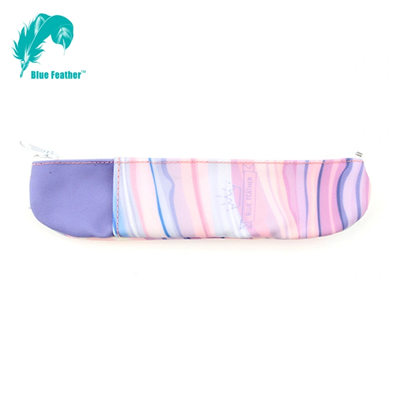 Hot sell oem custom printing canvas zipper pencil bag