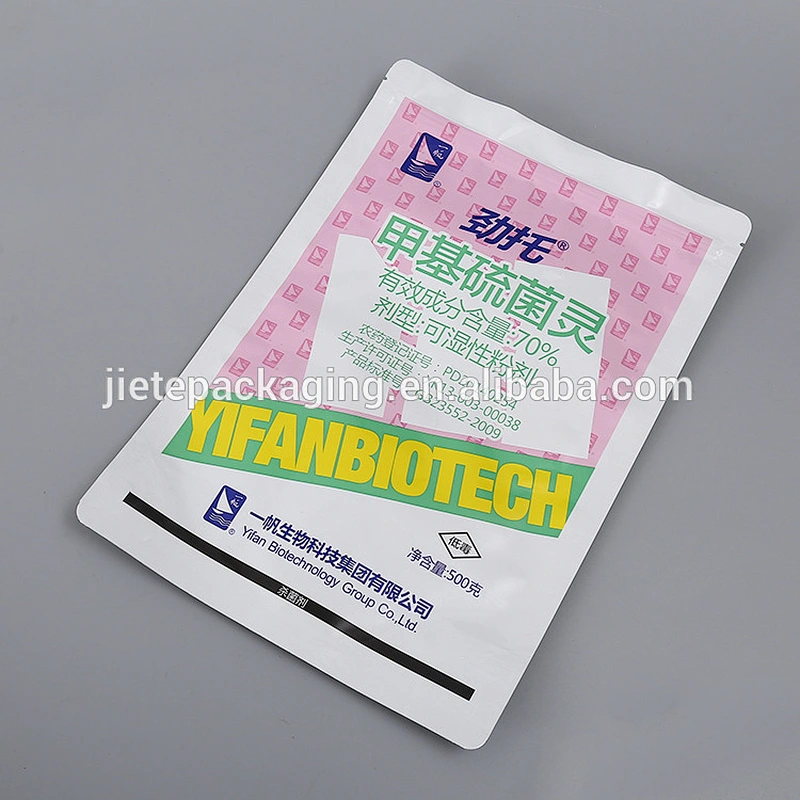 Custom order printed recloseable pe ziplock bag for packing tea, medicine