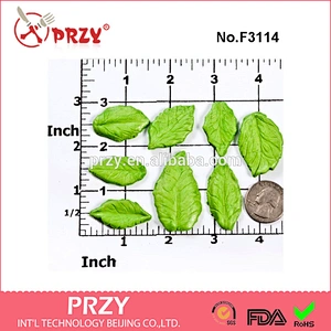 PRZY F3114 Silicone Leaf Mold,Rose Flower Leaf Mold,Sugar Leaf Mold
