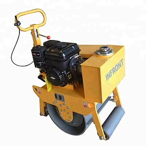 China factory 600mm wide mini walk behind single drum road roller