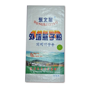 Wholesale pp woven fabric wall putty cement packing bag for industrial and building use