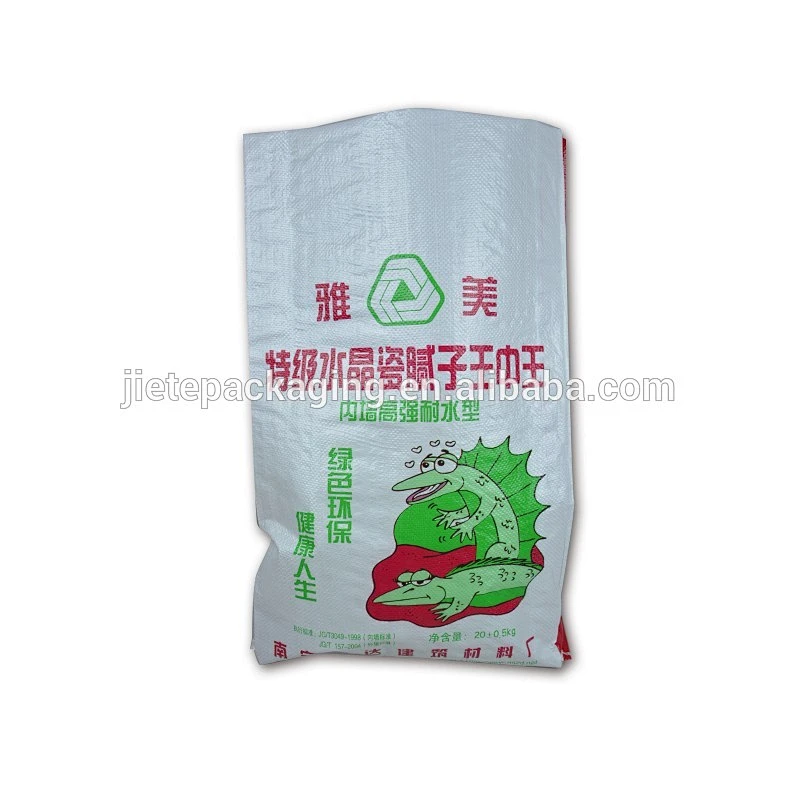 Cheap pp woven inner build putty powder packing bag 20kg