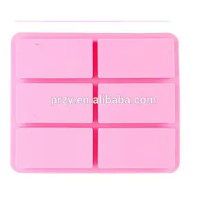 Custom make all kinds of handmade soap mold DIY soap mold 6 square square brick company commander silicone cake mould Custo