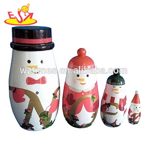 Traditional Hand Painted Wooden Matryoshka Russian Nesting Dolls for kids W06D033