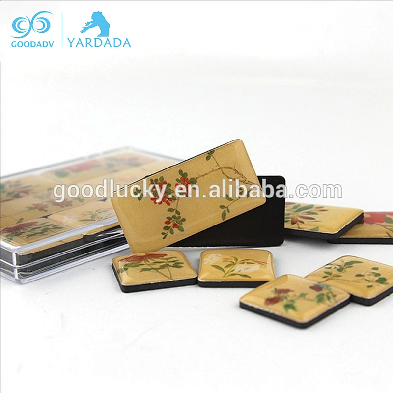 Promotional clear plastic magnetic sticker cheap custom printed epoxy fridge magnet