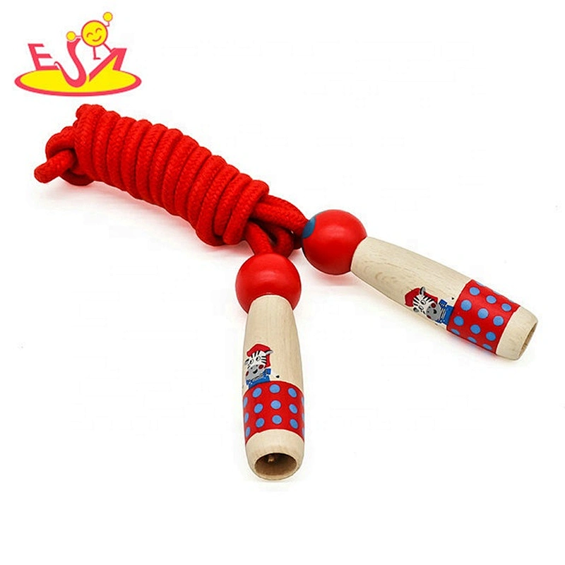 2019 Best quality speed wooden children jump rope for wholesale W01A328