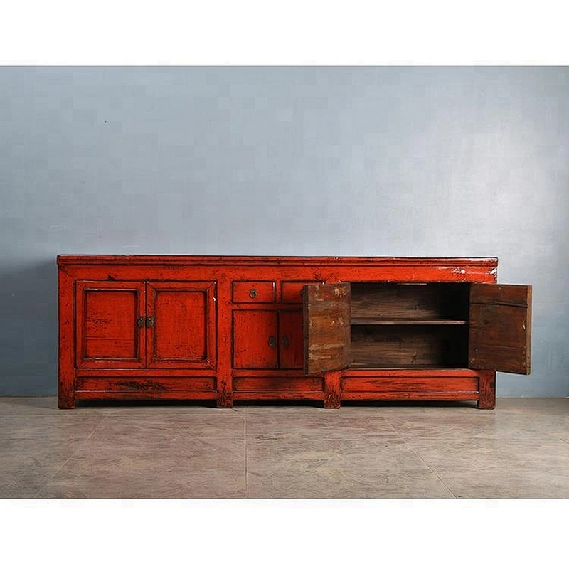 chinese antique reproduction lacquered old drawer storage cabinet furniture