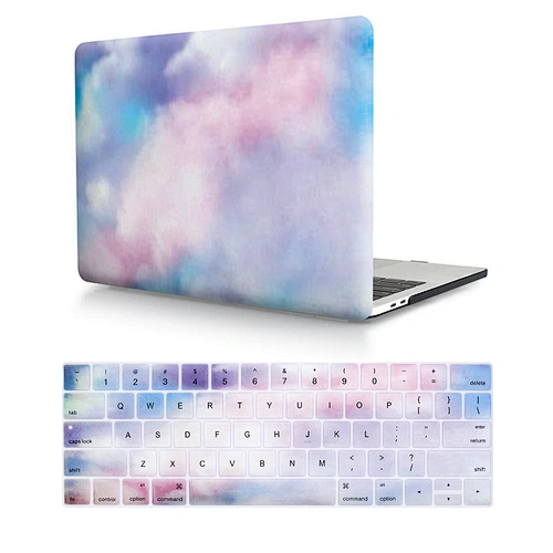 creative case 2 in 1 keyboard cover and hard case sleeve for macbook pro 13 inch touch bar A1706 A1707 A1989 A1990 A1932