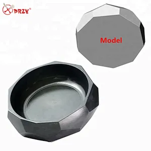 PRZY large concrete Ashtray silicone molds cement bowl mould Concrete tray office decorations Molds