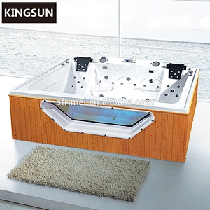 Hot Selling Outdoor Wooden Portable 2 Person Soaking Hot Tub