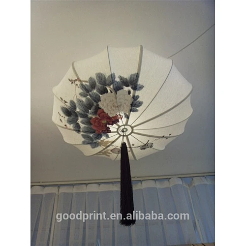 Republic Period Style Hand Painting Lantern Droplight Hanging Lamp