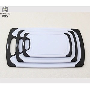 3 Piece Acrylic Polypropylene Plastic Cutting Board Set