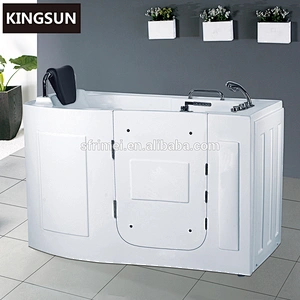 Low price walk in tub combo bathtub with seat shower for disabled people