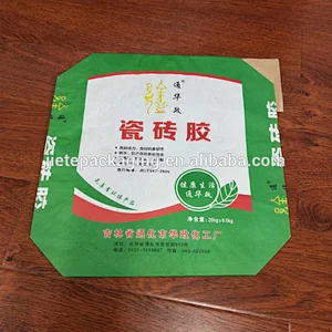 Customized design 20kg stand up multilayer kraft paper cement bag/sacks for chemical,mortar,cement,tile adhesive