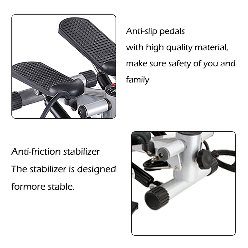 PUKO Mini stepper with resistance cords Aerobic for home use