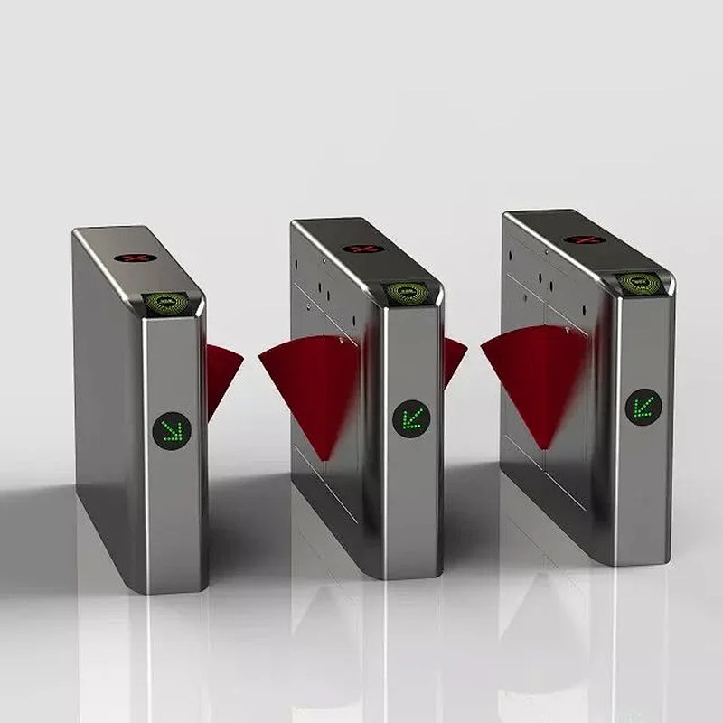 Automatic flap barrier gate  turnstile with fingerprint turnstile