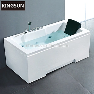 Japanese Rectangular Single Spa Whirlpool Massage Bathtub For Bathroom
