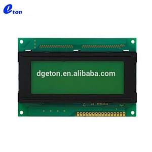 Two lines 20x2 character lcd display module with Yellow green backlight