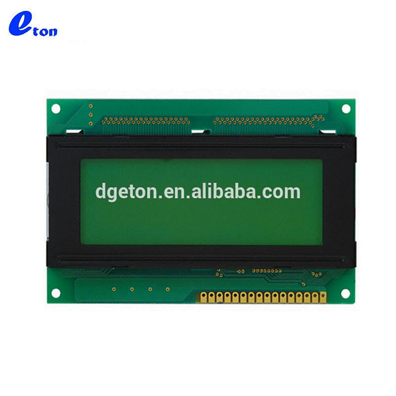 Two lines 20x2 character lcd display module with Yellow green backlight