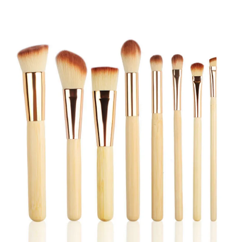 2018 Best Foundation Powder Blush Brush Bamboo Makeup Brushes
