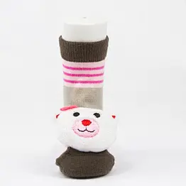 Autumn Winter wholesale kids manufacturers Newborn non slip floor lovely cartoon cat bear coral velvet Baby shoe Socks