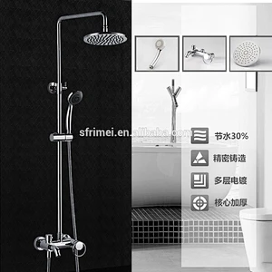 Contemporary Thermostatic Antique Brass Bathroom Water Saving Hand Shower Set