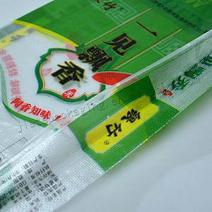 Customized green pp woven bag paprika,flour sack 5kg for rice,corn,grain,wheat,seasoning powder