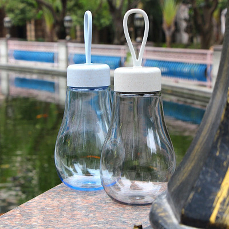 BPA Free 14oz Portable Travel Plastic Bottle The Light Bulb Shape Cup for Wedding Souvenirs