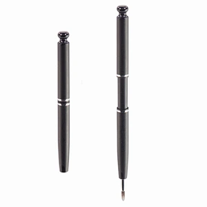 Professional custom logo makeup brush retractable mini lip brush for makeup