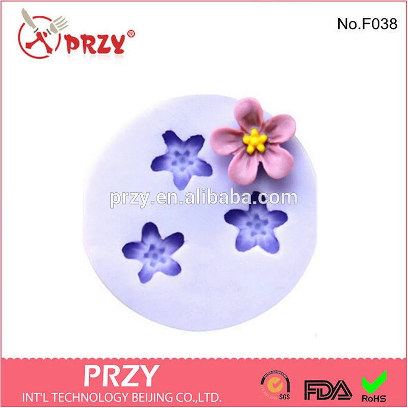Modelling of flowers Cake decorations / chocolate mold flowers molds