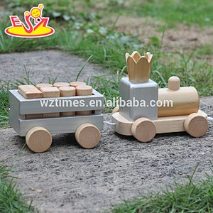 2018 wholesale baby wooden pull along toys best design kids wooden pull along toys top fashion children pull along toys W05C074