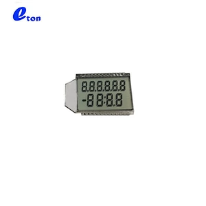10 digit 7 segment electronic meter TN lcd display