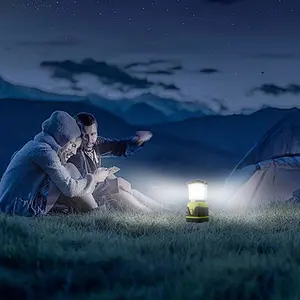 2018 New outdoor SMD LED UV light USB rechargable camping lamp flashlight