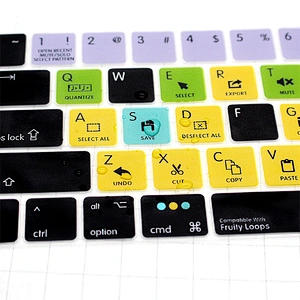 fl studio keyboard shortcut keys Silicone Keyboard Protector For Mac Touch Bar Functional Fruity Loops Hot Key Keyboard Skin