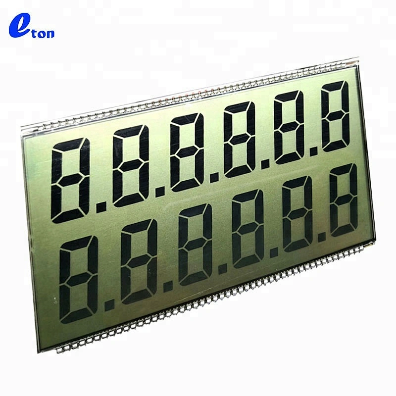 12Digits 7 Segment widescreen TN screen LCD Display
