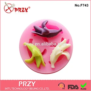 fruit banana shaped silicone cake mold / decorative silicone cake molds