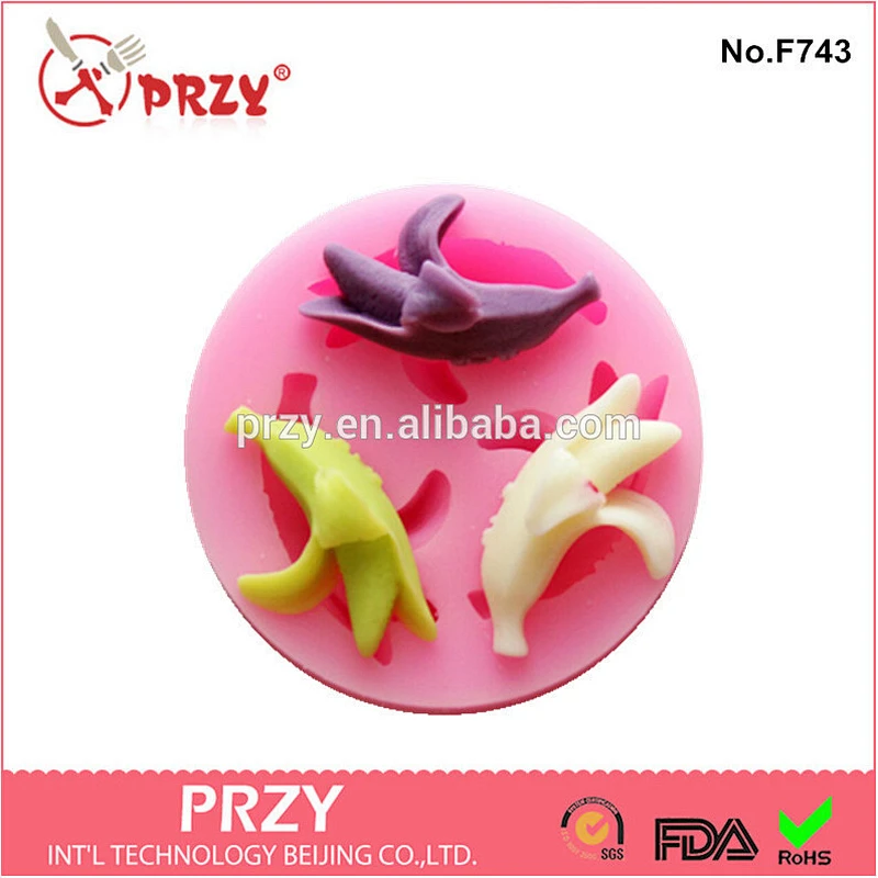 fruit banana shaped silicone cake mold / decorative silicone cake molds