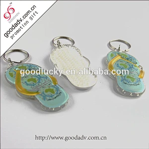 Heart-shaped key chain / slippers keychain / custom acrylic keychain