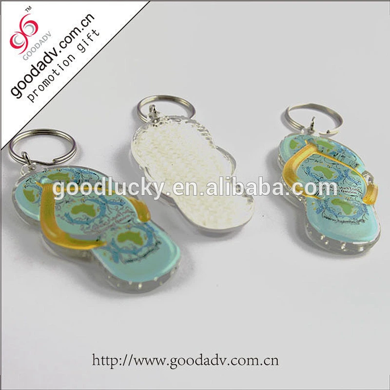 Heart-shaped key chain / slippers keychain / custom acrylic keychain