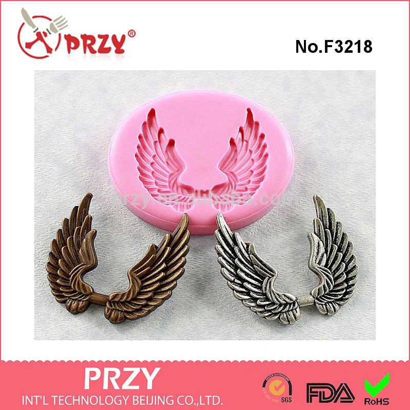 F3218 Wings Flexible Silicone Mold Mould Polymer Clay Resin Wax Jewelry
