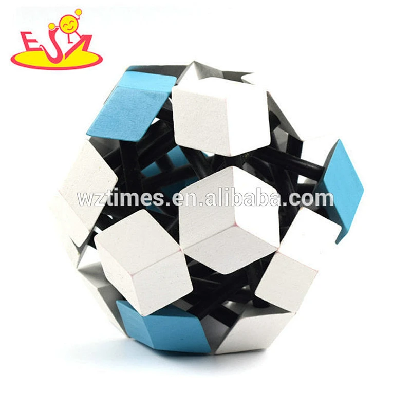Großhandelsmode-Puzzlespielspielzeug neueste Gehirn Teaser hölzernes entriegeln Spielzeug für Baby W11C048