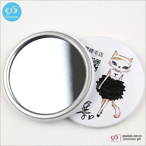 2018 wholesale 58/70/75mm round smart promotional mirror