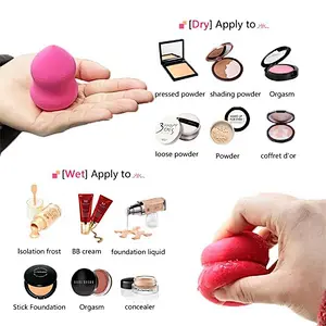 Wholesale gourd shape makeup sponge puff latex free sponge makeup