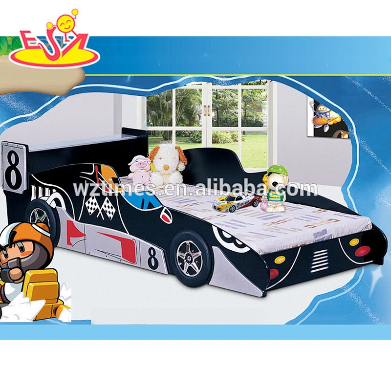 2018 wholesale wooden kids car shape bed high quality wooden kids car shape bed best sale wooden kids car shape bed W08A065