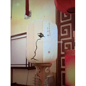 chinese antique lamp paper & silk star & lotus lantern for home accessory & decor